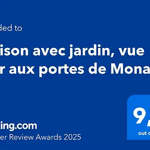 Maison Avec Jardin, Vue Aux Portes De Monaco Beausoleil